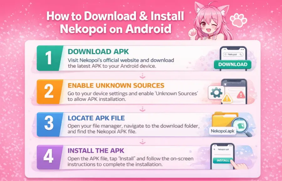 Nekopoi apk android download guide image